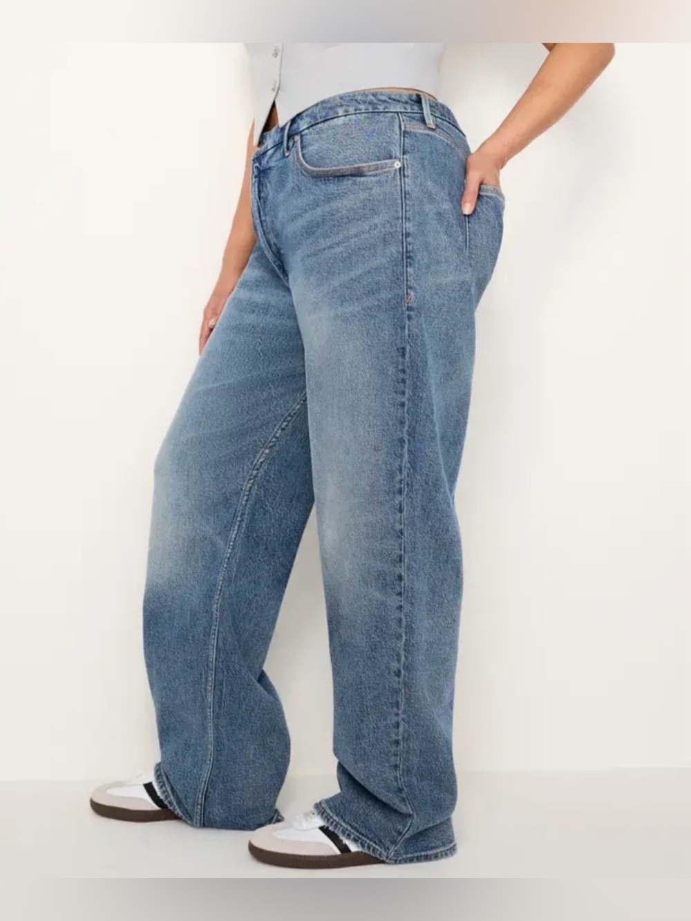 Good American Good 90s Loose fit Jeans size 14